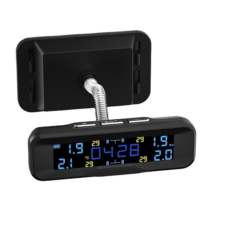 High-Precision Wireless Solar Tire Pressure Monitor New Arbitrary Angle Adjustment Built-In External Universal Car TPMS JYS