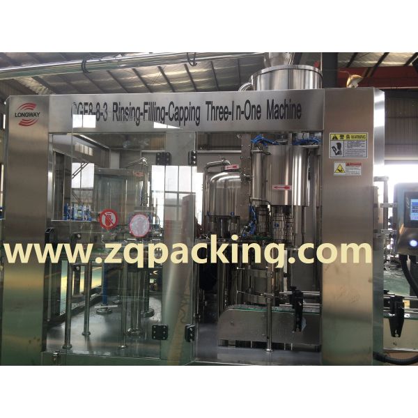 Purified water manufacturing equipment,drink water bottling equipment ,All in one washing filling capping for water
