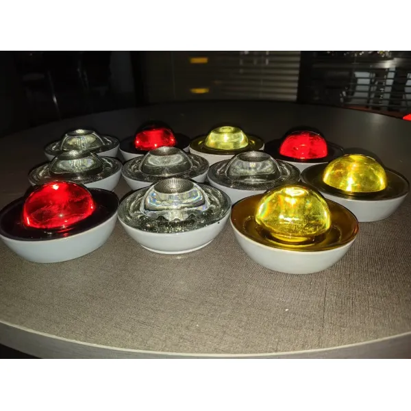Road Stud reflective road marker  White High Compressvie Reflectors Tempered Reflective Glass Road Stud