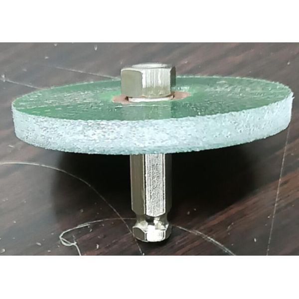 4Inch Diameter Wire Wheel Encapsulated Brush with 6mm Hex Shank for Rust Removal