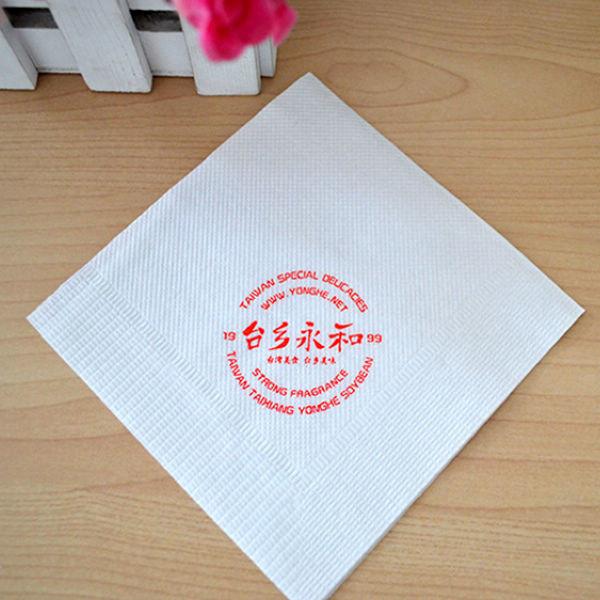 Safety Colored Paper Dinner Napkins 25*25 Cm Restaurants Boba Tea Shop