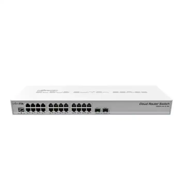 MikroTik Cloud Router Switch CRS326-24S+2Q+RM with 40 Gbps QSFP+ Ports and 24 Ports Stackable Networking Switch