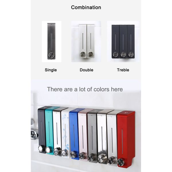 ABS Hand Pump Daily Household Items Hotel Wall Mount Liquid Soap Shampoo Dispenser