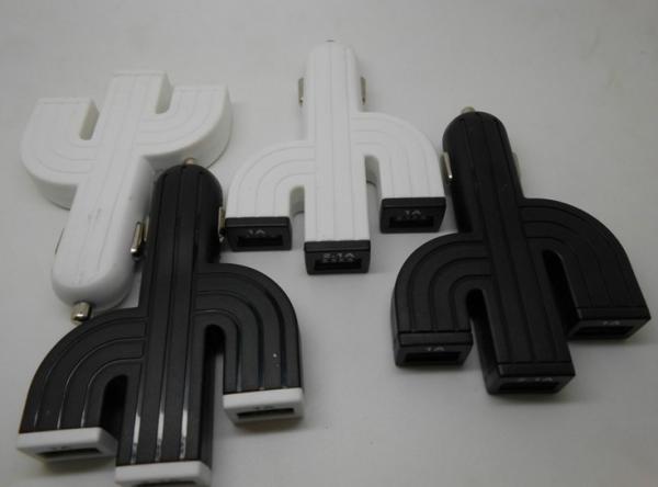 Novelty usb car charger,Cactus shaped usb car charger ,cell phone car charger