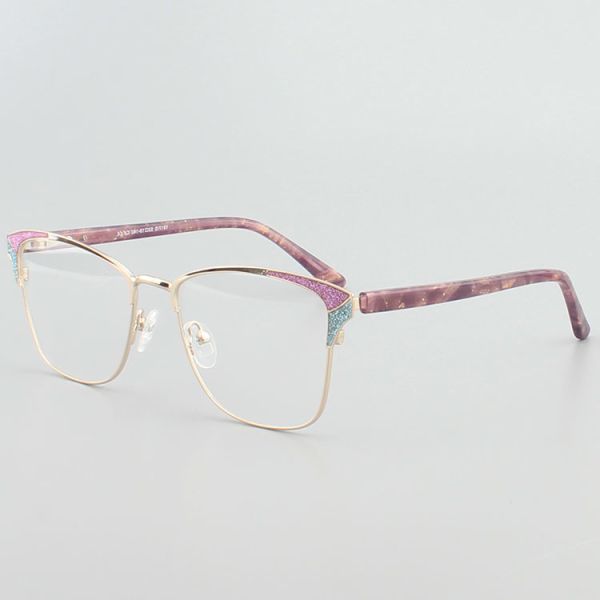 Female Stainless Steel Anti Blue Light Metal Optical Frame