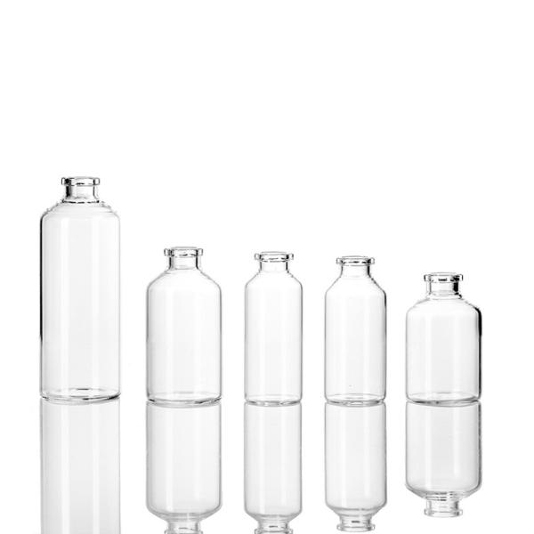 Flacon en verre transparent de 30 ml pour injection à usage médical