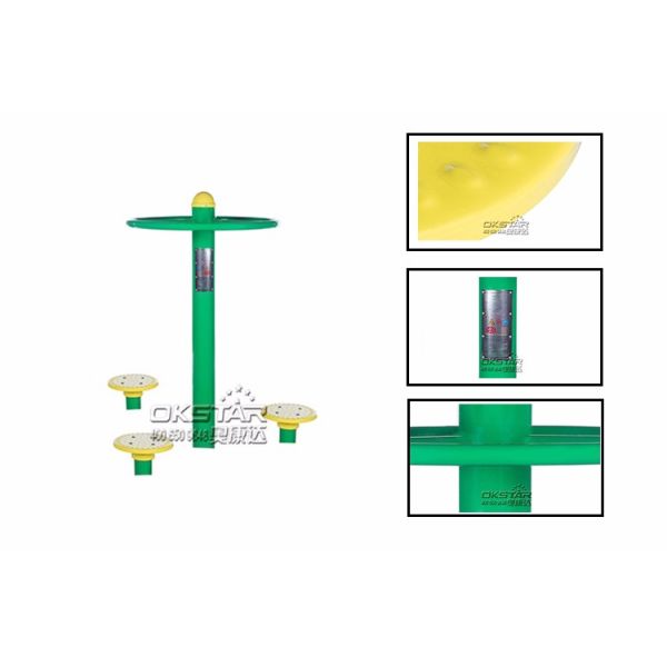 outdoor gym equipment steel based zinc powder coating Hip Twister-OK-Z05