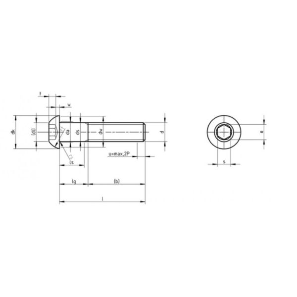 Marine Stainless Steel Screws , Stainless Steel Flange Bolts Metric Hex Drive