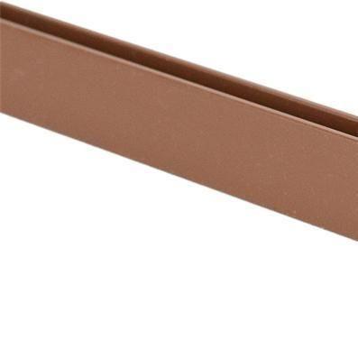 Profil de bande en plastique en extrusion en PVC à barres plates noire