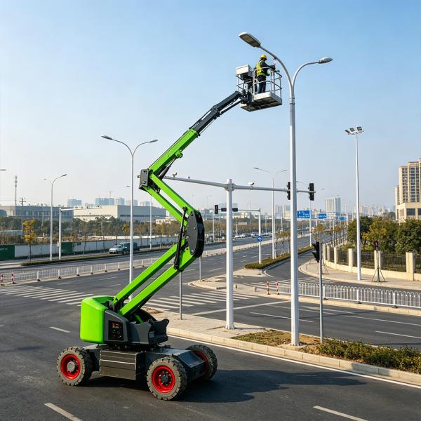 Premium 22M Electric Articulated Work Platform Towable Boom Lift Customized