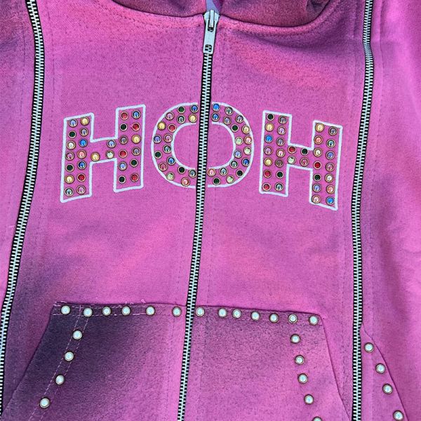 OEM Manufacturer Custom Rhinestone Zip up Hoodie Three Zippers Acid Washed Tracksuits Dirty Sweatpants and Hoodie Sets