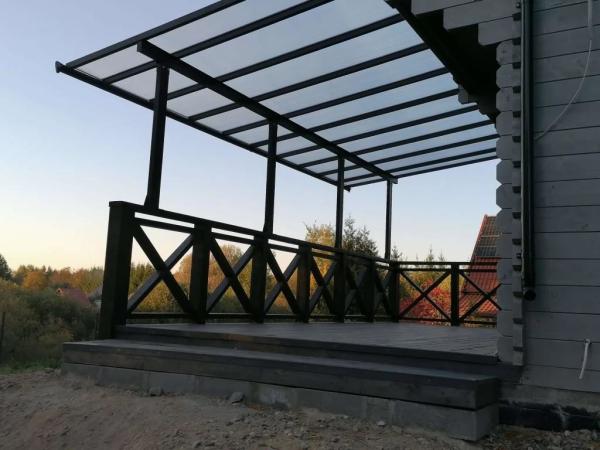 11m2 Waterproof terrace canopies awning polycarbonate balcony canopy outdoor cover aluminum gazebo DIY patio cover Black