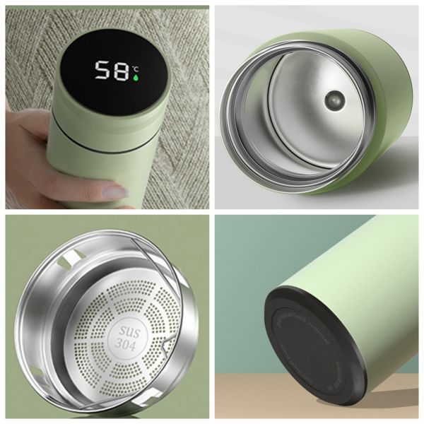 17oz Stainless Steel Double Wall Vacuum Flasks with Leakproof Design and Matte Finish