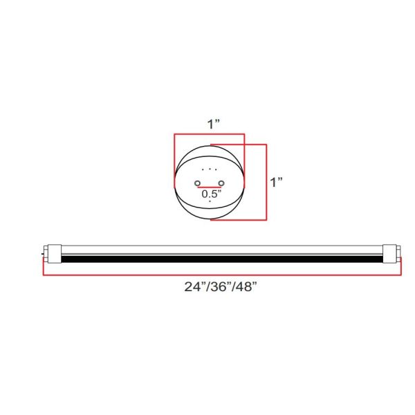 Всеобщий совместимый свет трубки СИД 2160LM 16W 100V 4 FT дневной