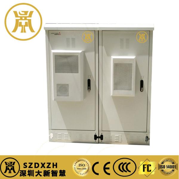 1U Front Door Outdoor Telecom Cabinets , Galvanized Steel Industrial Electrical Cabinet