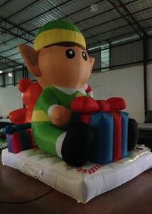Pera inflável das decorações do Natal dos desenhos animados bonitos resistência