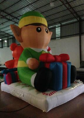 Lovely Cartoon Inflatable Christmas Decorations Pear 3.5 X 2.5 X 4m Fire Resistance