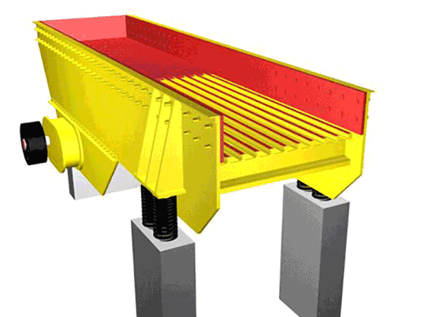 Vibrate Feeder 22kw Engine Crushing Machinery 4 Tons Weight Feeding Equipment