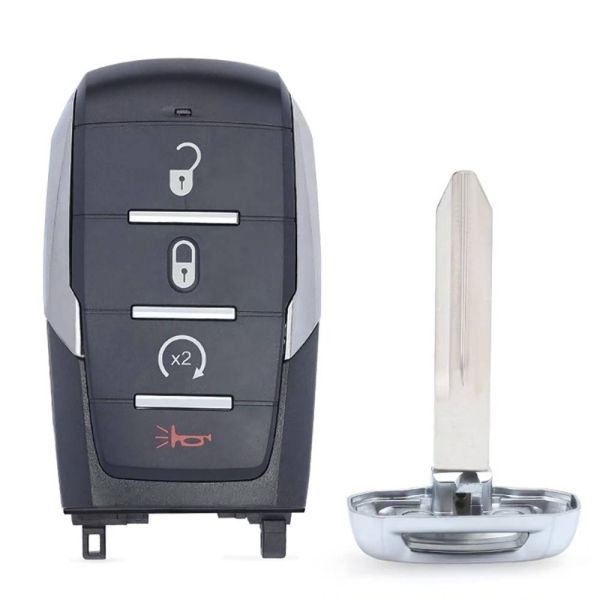 HN010244 2019-2020 RAM 1500 Pickup 5+1 Key ASK433.92 Frequency Smart Remote Key / PCF7939M / HITAG AES / 4A CHIP / FCC ID: OHT-4882056 / CY24