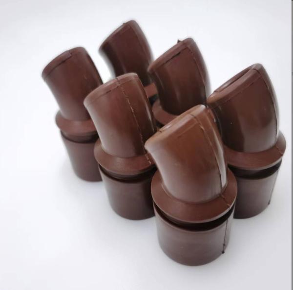 Fluorine Custom Rubber Components Elbow High Temperature Resistance Oil Seamless