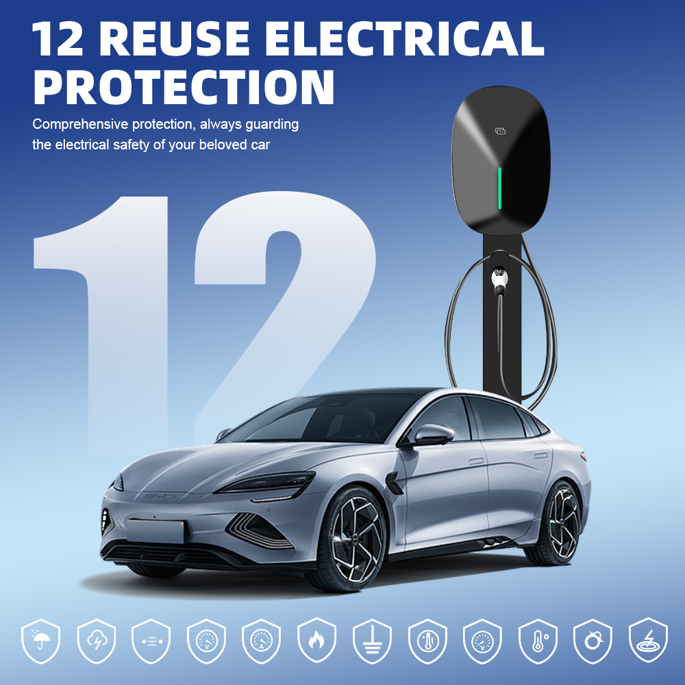 Robust Design Type 2 EV Charger Supporting Single Phase and Three Phase Power Supplies Ideal for Commercial Installations