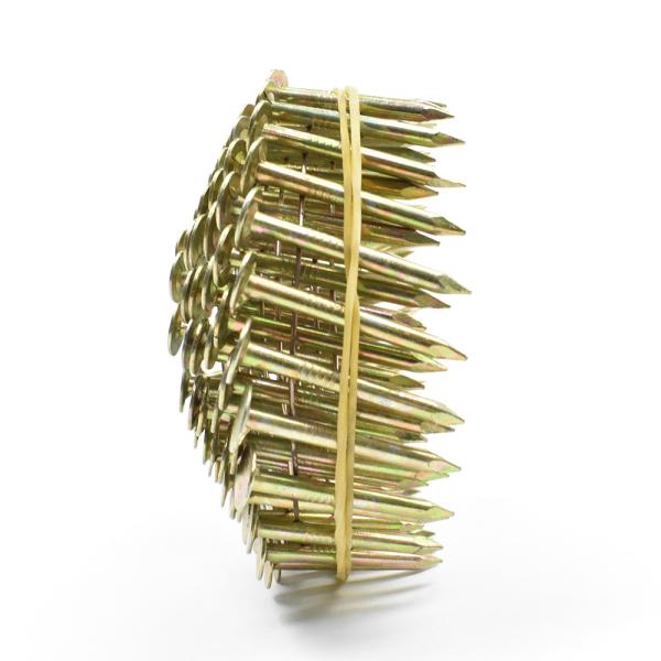 Ring Shank Coil Roofing Nails With Heavy  EG Plated Diamond Point 1-1/4 x .120
