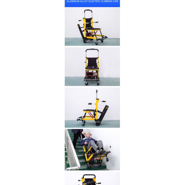 Non Electric Wheelchair To Stretcher Aluminum Alloy Stair Climbers For Disabled