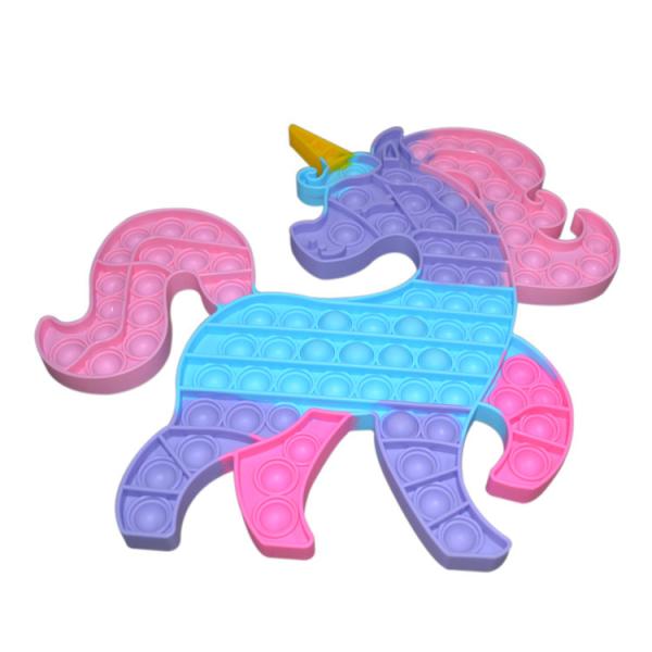 Unicorn Penguin Desktop Puzzle Kids Silicone Educational Toys Decompression Press