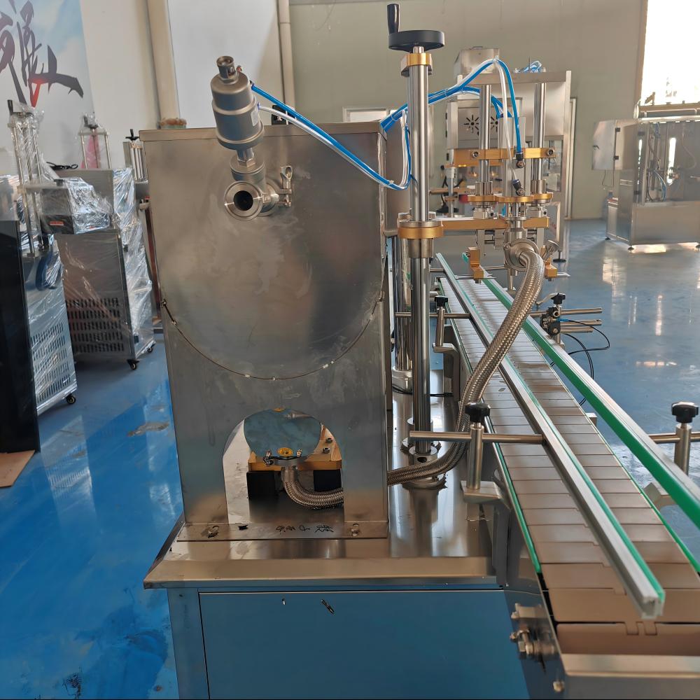 High Viscosity Hot Paste Ghee Peanut Butter Thick Tomato Paste Liquid Pail Filling Machine Automatic With Mixer