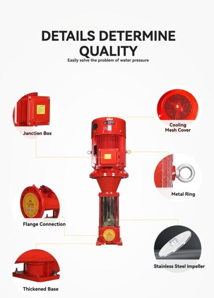 Diesel Engine Firefighting Water Pump Constant Pressure Frequency Conversion 220V
