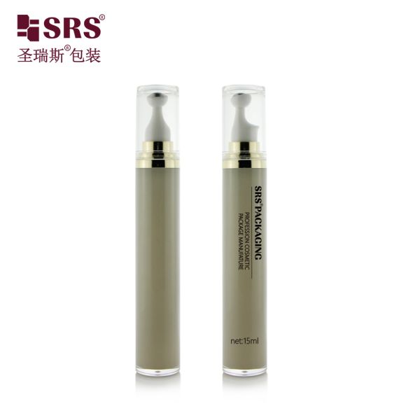 Massage Roller Acrylic Bottle Blue Green Pink Face Eye Cream Bottle With Pump Roller Bottle