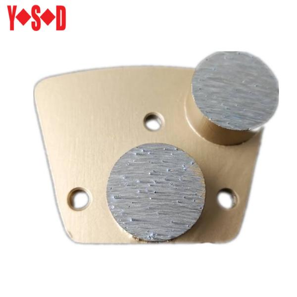 Metal Bond Diamond Grinding Shoes Trapezoid Double Bars 6# - 300# Concrete Grinder Shoe