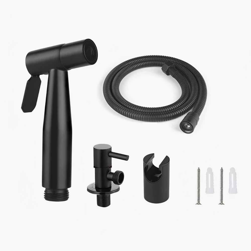 Handheld Toilet Bidet Sprayer with Brass Valve Stainless Steel Bidet Shower Hygienic Shower Wall Mounted Toilet Bidet Sprayer