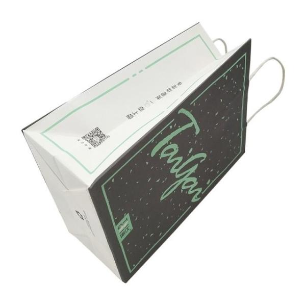 Foldable Custom Printed Gift Bags , Shopping Printed Paper Bags With Handles