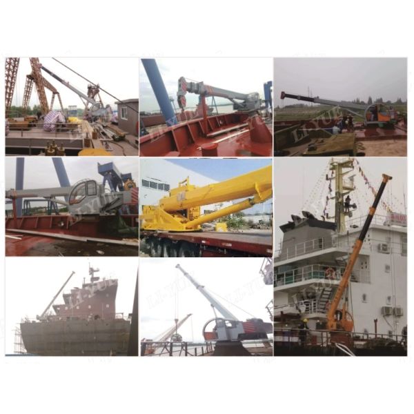 Hydraulic System Mini Hydraulic Crane for Small Boats / Marine / Ships Max. Lifting Height 5-30m Span 5-25m