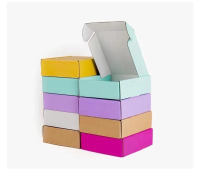Clothing Candy Color Custom Corrugated Mailer Boxes 9x6x3 9x6x4