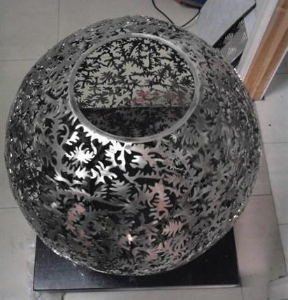 CNC laser cut stainless steel thick plate shaped fabrication