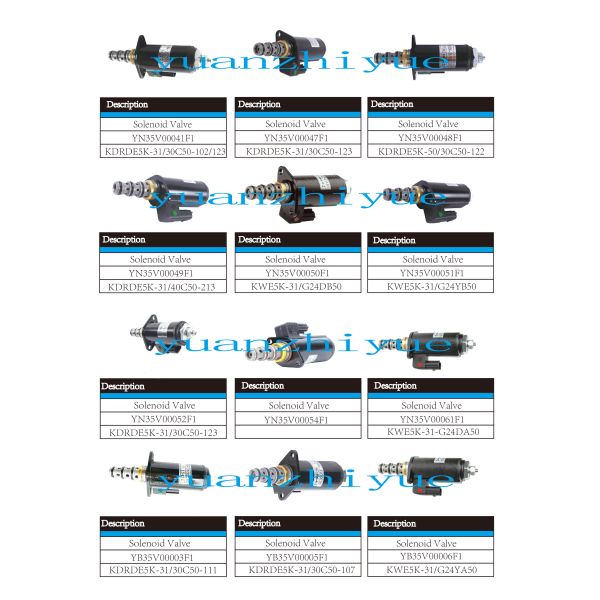 Orginal Hydraulic Parts Hydraulic Pump Solenoid Valve for Kobelco Excavator
