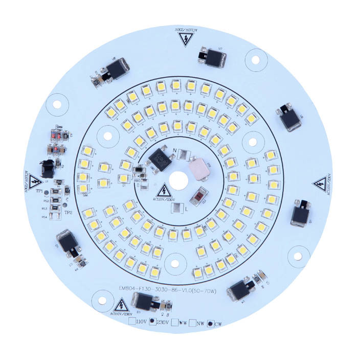 Собрание PCB модуля впрыски СИД SMD DOB 50W 200W Driverless