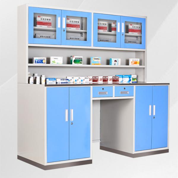 Cold Rolled Steel Medicine Display Cabinet H1800*W1800*D600mm Electrostatic Spraying Customized support