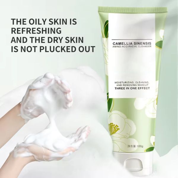 Aminoácidos Camélia Limpeza Facial Loção Limpeza Refrescante Fragrância Floral Profunda