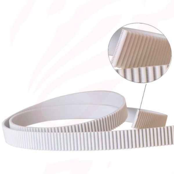 White HTD 5M PU Toothed Polyurethane Belt Abrasion Resistant