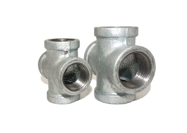 Banded Equal Black Natural Gas Pipe Fittings , Metal Pipe Accessories 1.6Mpa