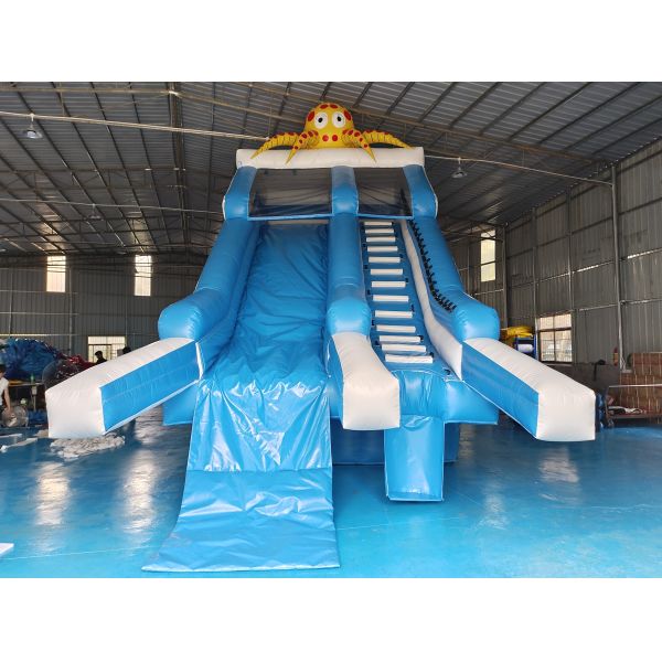 Коммерческий открытый гигантский надувный водный горкальон осьминог мультфильм надувный водный горкальон для детей и взрослых