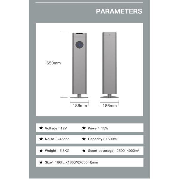 Машина для диффузии аромата HOMEFISH Машина для воздушного аромата 2500-4000CBM