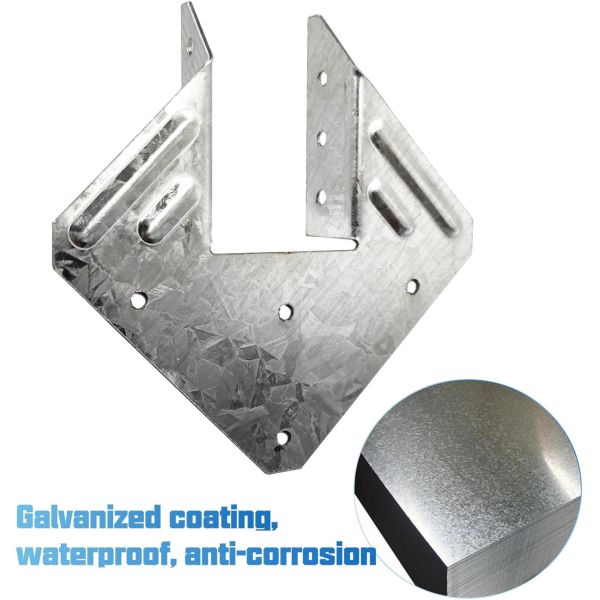 Galvanized Joist Hangers for 4x4 4x6 Truss to Rafter Connection for Timber Connectors