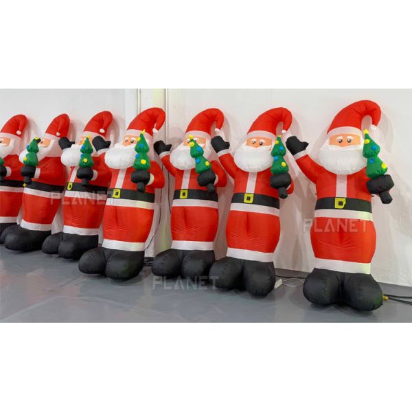 Le Père Noël gonflable en tissu d'Oxford pour Noël