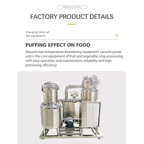 Automatic Manual Control Vacuum Frying Machine For Broccoli Chips 8kg Low Temperature