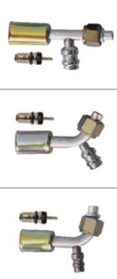 #6 #8 #10 #12 Al joint with iron jacket R134a high & low pressure valve (  Female O-Ring)/auto ac hose fitting