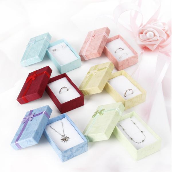 Caixas de embalagem de presente de joias de papel luxuosas personalizadas pequenas grandes e médias L * W * H cm